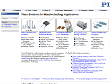 Tablet Screenshot of piezo-nanotechnology.com